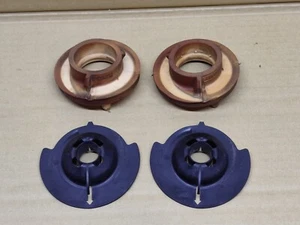 Ford Fiesta Mk8 2018 Rear Coil Spring Plates Pads Set BV2C-5599-AB 8V51-5793-AD - Picture 1 of 4