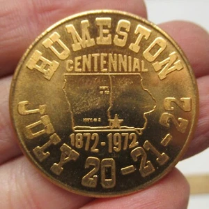 1972 - HUMESTON CENTENNIAL Token - 100 JAHRE - 20 - 21 - 22 - 1872 - 1972 - Bild 1 von 9