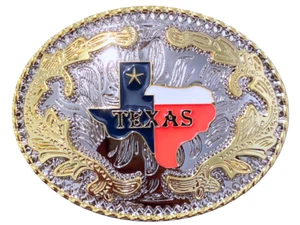 TEXAS STATE MAP FLAG BELT BUCKLE PRAYING COWBOY WESTERN RODEO FASHION HORSE - Picture 1 of 3