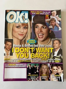 REESE WITHERSPOON * BRITNEY SPEARS DIVORCE March 19 2007 OK! WEEKLY MAGAZINE - Picture 1 of 8
