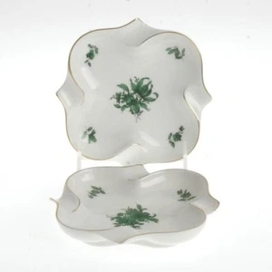 Austrian Augarten Wien Maria Theresia Ashtrays Vintage Pair of 2 - Picture 1 of 1