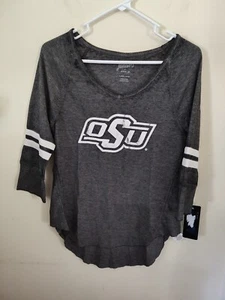 Oklahoma State University Juniors Girls 3/4 Sleeve Thin Thermal XL 15/17 NWT - Picture 1 of 5
