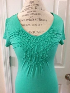 Willi Smith Mint Camisa verde menta para mujer Blusa Tamaño pequeño 97% Viscosa 3% Spandex - Imagen 1 de 10