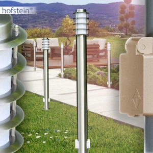 Lampada vialetto con 2 prese giardino luce dissuasore esterno illuminazione moderna - Foto 1 di 2