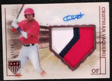 2023 Chronicles Cristhian Vaquero AP Jersey 08/10 On Card Auto Rookie NATIONALS