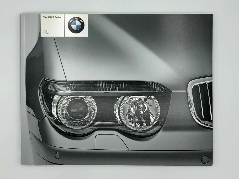 Folheto oficial impresso catálogo de carros BMW 2003 7 Series 745i 745Li - Imagem 1 de 1