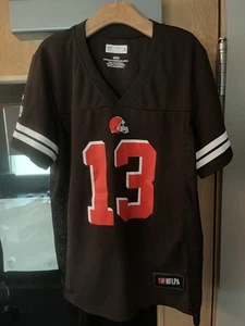 CLEVELAND BROWNS NFL TEAM APPAREL ODELL BECKHAM JR. #13 JERSEY - WOMEN’S MEDIUM - Picture 1 of 2