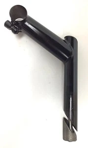 NOS Chromoly Quill Mountain Bike Stelo 1 pollice 22,2 mm, 90 mm, 25,4 morsetto nero vintage - Foto 1 di 8
