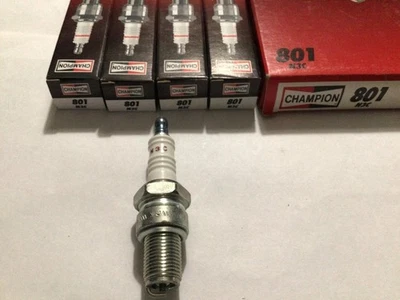 Champion Spark Plugs # N3C ( Stock # 801 ) Quantity 4 - Image 1 of 4