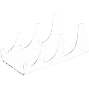 Soporte de exhibición de acrílico transparente Plymor de 3 piezas, 3,25" de alto x 3,5" de ancho x 7,5" de profundidad - Imagen 1 de 1