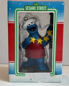 1998 Kurt Adler Sesame Street Cookie Monster Christmas Ornament w/ Stars 3.5” - Picture 1 of 9