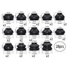 28X Kit Dust Boot Cover Suspension Steering Ball Joint Track Tie Rod Linkage End