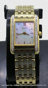 Reloj de aguja Citizen Eco-Drive para mujer esfera de 18 mm tono dorado bisel de 34 diamantes - Imagen 1 de 6