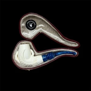 Pipa artiglio aquila Meerschaum fatta a mano pipa tabacco da fumo per regalo filtro 9mm o - Foto 1 di 1