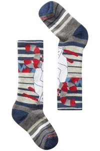 Smartwool Kid's Girl Wintersport Polar Bear Sock Alpine Blue - Picture 1 of 1