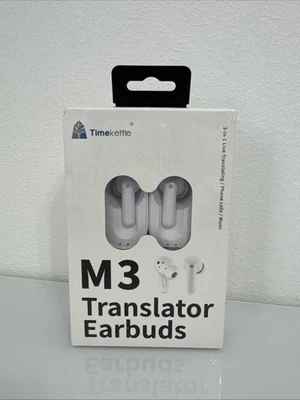 ​Timekettle M3 Language Translator Earbuds - Two-Way Translator Device - White - Image 1 of 2