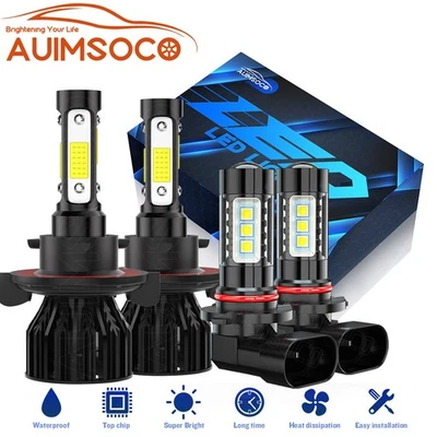 For Ford Explorer Sport Trac 2007-2010 Bright LED Headlight Fog Light Bulbs Kit - Image 1 of 4