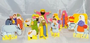 Vintage "The Christmas Story" Punch Out Nativity Stand Up Set - Picture 1 of 7