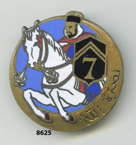 Insigne cavalerie , 7  Rgt. de Spahis Algériens , ( sabots rouges  ) - Foto 1 di 1