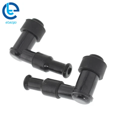 90 Degree Spark Plug Boot Cap Cover Resistor For Snowmobile ATV Motorcycle LB05F - Image 1 of 4