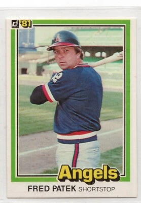1981 Donruss Baseball Card #170 Fred Patek-Angels - Image 1 of 2
