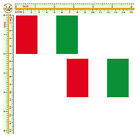 Adesivi bandiera italia auto moto casco sticker italian flag pvc cropped 2 pz. 