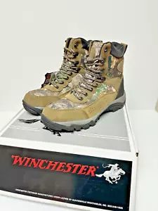 Winchester Bobbcat Hunting Boots Mens 8.5 Multi Camo Edge Waterproof 4BC311-807 - Picture 1 of 8