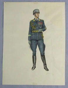 Original Artwork-Johnson's Edged Weapons Reference Book Vol.II-Luftwaffe General - Picture 1 of 7