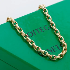 Bottega Veneta COLLANA Toggle Clasp Thick Cable Chain Necklace 649230VAHU08120 - Picture 1 of 8
