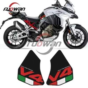 Side Tank Pad Protection Knee Grip Mat For Ducati Multistrada V4 1100 Sport 1100 - Foto 1 di 6
