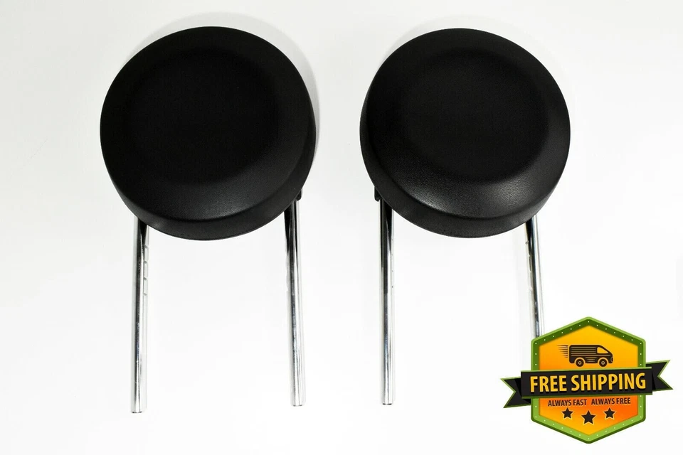 Juego reposacabezas delantero negro Fiat 500 2012-2016 lado conductor y pasajero OEM Foto 1 de 4