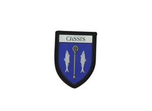 Patch printed embroidery travel souvenir shield crest city france flag cassis - Picture 1 of 1