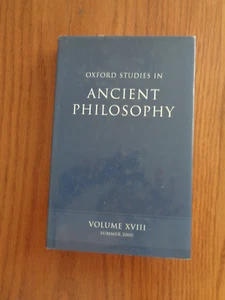 Oxford Studies in Ancient Philosophy, Vol XVIII Summer 2000 by David Sedley HCDJ - Foto 1 di 1