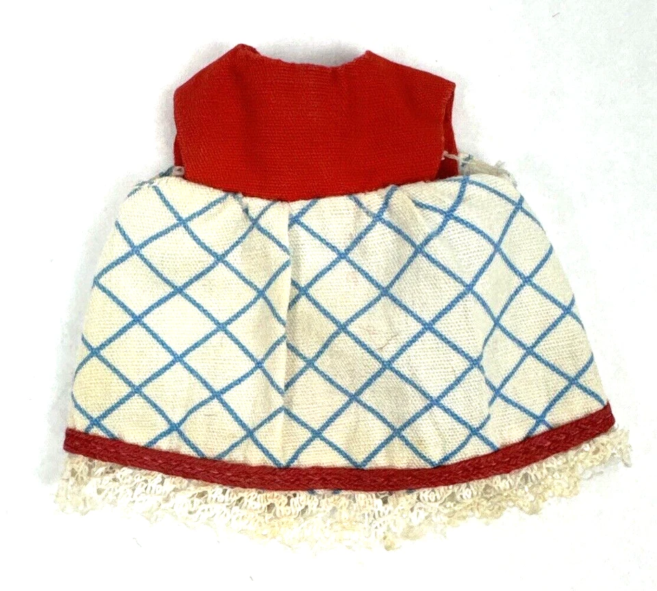 Vestido Muñeca Tutti Vintage Años 60 Let’s Play 3608 Rojo Azul Barbie Hermana Ropa  Foto 1 de 4