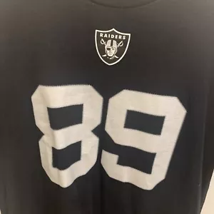 Majestic OAKLAND RAIDERS COOPER 89 Black T-Shirt Men's Size Large - Picture 1 of 5