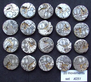 Lote 20 movimientos de reloj para hombre WOSTOK POBEDA POLJOT RAKETA ZIM piezas Steampunk #251 - Imagen 1 de 1