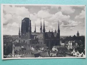 Foto cartolina Danzica Danzica Santa Maria chiesa di Maria bazyliką Mariacką - Foto 1 di 2