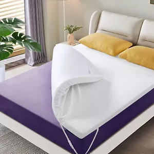 Memory Foam Mattress Topper King Size Mattress pad 3’’ Inch High Density Matt... - Picture 1 of 6
