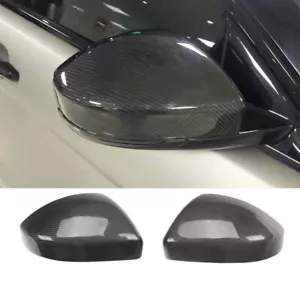 For Range Rover Evoque 2012-21 Real Carbon Fiber Exterior Rear View Mirror Trim - Foto 1 di 4