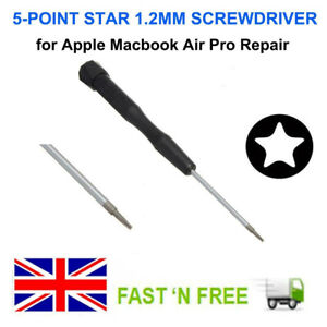 5-PUNKT 1,2 MM PENTALOBE SCHRAUBENDREHER REPARATURWERKZEUG FÜR APPLE MACBOOK AIR PRO - UK