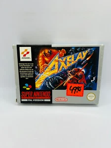 Axelay Super Nintendo SNES CIB COMPLETE BOX MANUAL - Picture 1 of 3