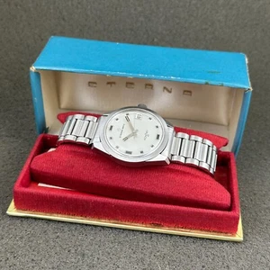 VINTAGE NOS CONDITION ETERNA MATIC KONTIKI autowind movement GAY FRERES BRACELET - Picture 1 of 12