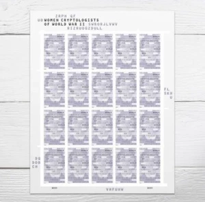 Women Cryptologist WWII Imperf/NDC Sheet of 20 Stamps MNH Ships 25 Oct 2022 - Picture 1 of 1