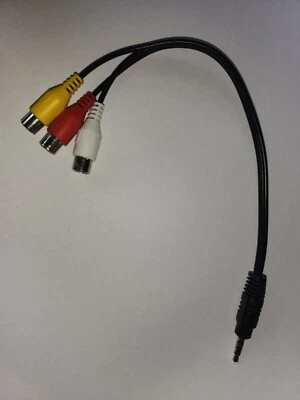 Adapter 3.5mm to 3 RCA Female Component Video Cable Connector for LED TV  - Image 1 of 2