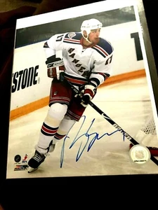 Brandon Dubinsky New York Rangers Autographed 8x10 Photo COA - Picture 1 of 2