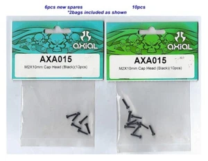 *2-bags Axial 2x10mm Socket Head Cap Screw (Black) AXIA015 16pcs Total New - Picture 1 of 1