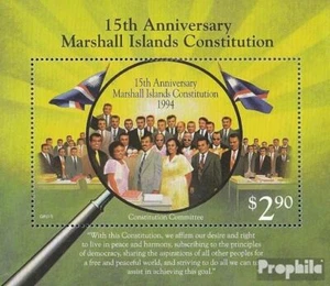 Marshall-Islands block8 mint/MNH 1994 15 years Constitution - Picture 1 of 1