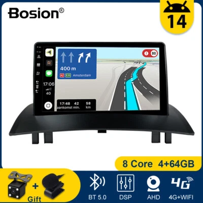 Car Radio For Renault Megane 2002-2009 Android 14 GPS Navi BT USB CarPlay 4G+64G Foto 1 de 4