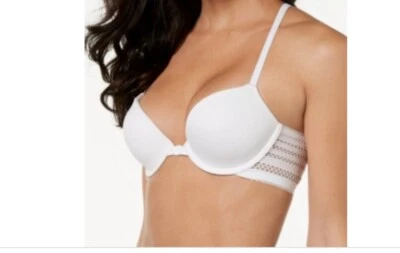 DKNY Women's Classic Cotton T-Back T-Shirt Bra, White  34DD - Image 1 of 2