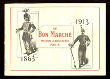 1913  "Au Bon Marche" 50 year 1863-1913 Fold Out Brochure